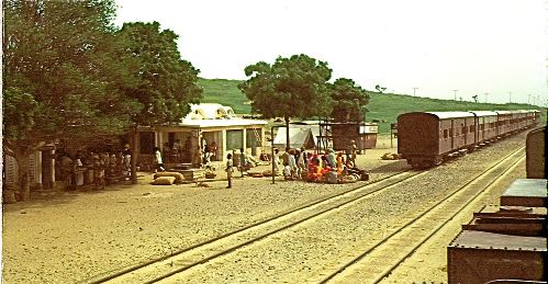 Munabao railway station, 1950 © John Cool. Munabao railway station, 1950 © John Cool.