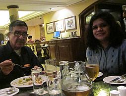 Sethi with granddaughter Abha Sethi with granddaughter Abha