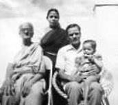 Nanamma standing behind her husband (with me on his lap) and his mother (my great-grandmother). Nanamma